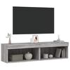 vidaXL TV Cabinets with LED Lights 2 pcs Grey Sonoma 60x30x30 cm
