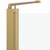 vidaXL Shower Enclosure Gold 120 x 68 x 130 cm ESG Glass and Aluminium