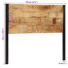vidaXL Headboard 120 cm Solid Wood Mango and Iron