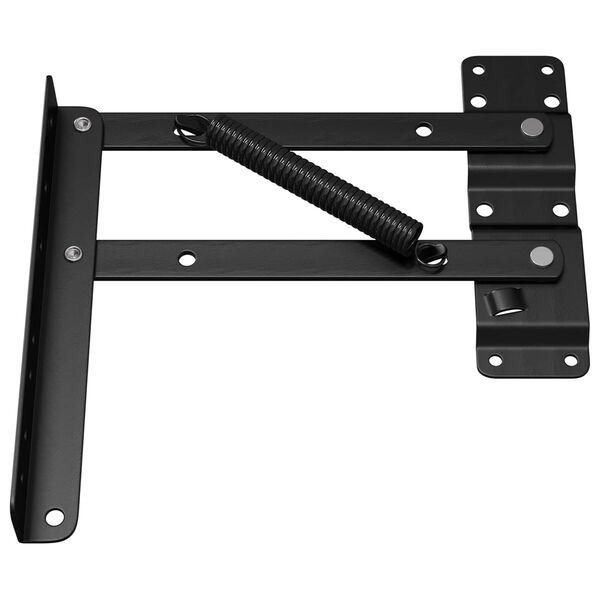 vidaXL Bed Lift Mechanism 2 pcs Black 340 x 95 x 40 mm Iron