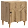 vidaXL Bedside Cabinet Artisan Oak 43 x 34.5 x 50 cm Engineered Wood