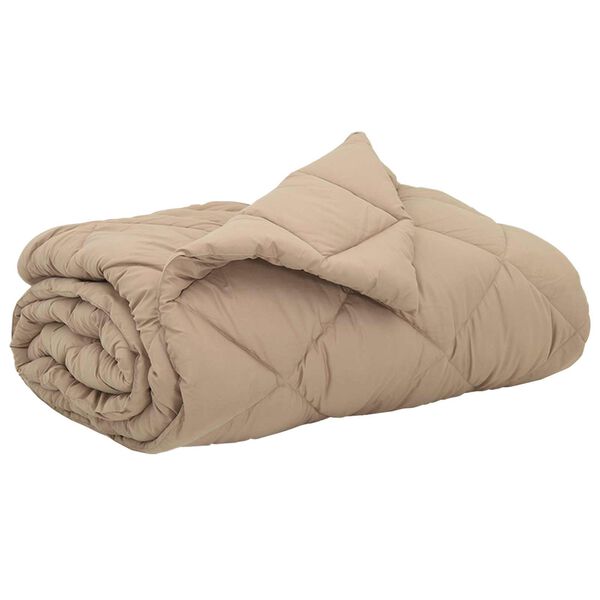 vidaXL Summer Duvet Taupe 220 x 260 cm Microfiber