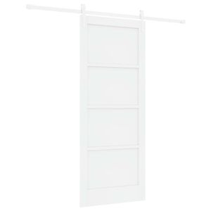 vidaXL Sliding Door ORKDAL 83 x 202 cm Solid Pine Wood White