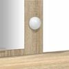 vidaXL Dressing Table Brown 102 x 33 x 135 cm Engineered Wood