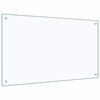 vidaXL Kitchen Backsplash Transparent 100 x 60 cm Tempered Glass