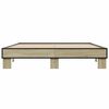 vidaXL Bed Frame without Mattress Sonoma Oak 150x200 cm King Size