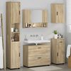 vidaXL Bathroom Furniture Set with Drawer with Shelf 5 pcs Sonoma Oak