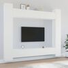vidaXL 8 Piece TV Cabinet Set White Engineered Wood