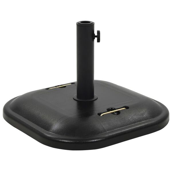 vidaXL Parasol Base Black Concrete Square 25 kg