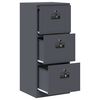 vidaXL File Cabinet Anthracite 45.5 x 42 x 106.5 cm Cold-Rolled Steel