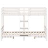 vidaXL Bunk Bed without Mattress 90x200/120x200 cm White Solid Wood
