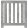 vidaXL Radiator Cover Concrete Grey 78x20x82 cm Engineered Wood