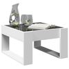 vidaXL Coffee Table with Infinity LED White 50x53x30 cm