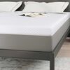 vidaXL Mattress Topper White 200 x 200 x 7 cm Jaquard Fabric