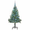 vidaXL Artificial Christmas Tree Snow Flocked with LED Light 150 cm