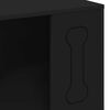 vidaXL Dog House Black 44 x 42 x 49 cm Engineered Wood
