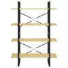 vidaXL 4-Tier Book Cabinet 100x30x140 cm Solid Pine Wood