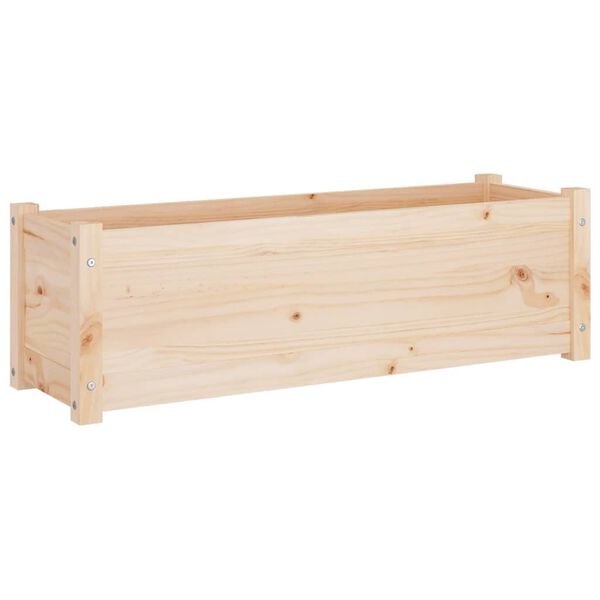 vidaXL Garden Planter 100x31x31 cm Solid Pinewood