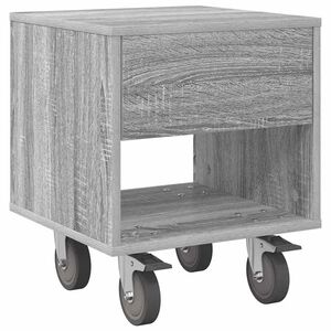 vidaXL Bedside Table Grey Sonoma 40.5 x 40 x 48 cm Engineered Wood