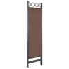 vidaXL 5-Panel Room Divider Brown 200x180 cm