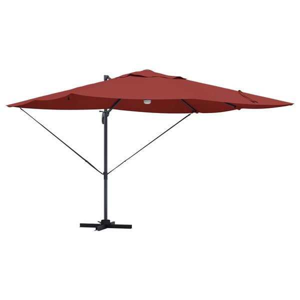 vidaXL Umbrella Terracotta 351 x 250 x 253 cm Polyester and Aluminium