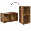 vidaXL TV Cabinet Set 2 pcs Old Wood 72 x 35 x 36.5 cm Engineered Wood