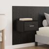 vidaXL Headboard with Cabinet 3 pcs Black Oak Engineered Wood