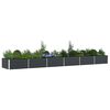 vidaXL Planter Anthracite 580 x 100 x 45 cm Galvanised Steel