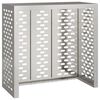 vidaXL Air Conditioner Cover Silver 110 x 50 x 105 cm Stainless steel