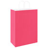 vidaXL Paper Bags 250 pcs with Handles Pink 32x17x44 cm