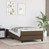 vidaXL Pocket Spring Bed Mattress Medium Dark Brown 90x190x20 cm Fabric