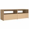 vidaXL Bedside Cabinets 2 pcs with LEDs Artisan Oak 60x35x40 cm