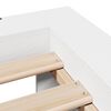 vidaXL Bed Frame without Mattress White 140x200 cm Solid Wood Pine