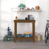 vidaXL Work Bench Honey Brown 80x50x80 cm Solid Wood Pine
