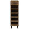 vidaXL Shoe Cabinet Brown Oak 30x35x105 cm Engineered Wood