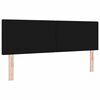 vidaXL Headboard with Headboard Black 160 cm Faux Leather