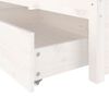 vidaXL Bed Frame without Mattress with Drawers White 120x200 cm (814945+815000)