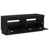 vidaXL TV Cabinet Black Oak 100 x 35 x 40 cm Engineered Wood