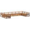 vidaXL Sofa Sets 9 pcs Natural Solid Acacia Wood