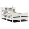 vidaXL Bed Frame without Mattress White 160x200 cm Solid Wood Pine
