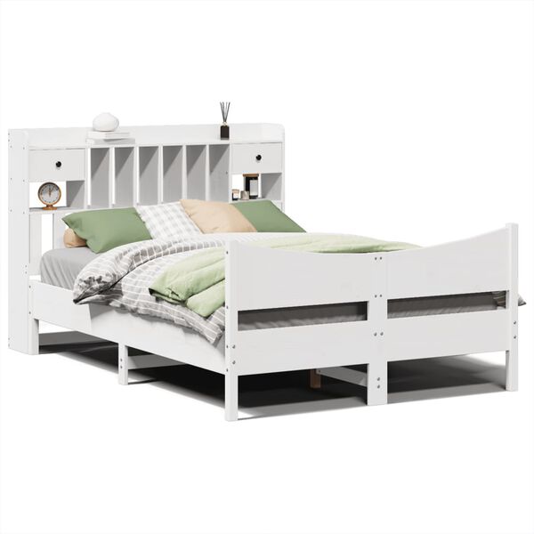 vidaXL Bed Frame without Mattress White 160x200 cm Solid Wood Pine