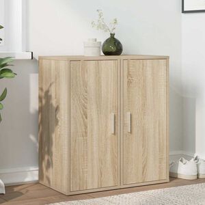 vidaXL Shoe Cabinets 2 pcs Sonoma Oak 32x35x70 cm Engineered Wood