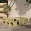 vidaXL 5 Piece Garden Dining Set Impregnated Pinewood