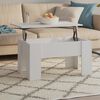 vidaXL Coffee Table White 79x49x41 cm Engineered Wood