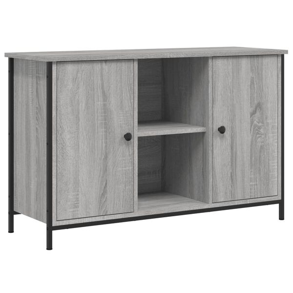 vidaXL TV Cabinet Grey Sonoma 100x35x65 cm Engineered Wood