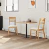 vidaXL Dining Chairs 2 pcs Natural 43 x 54 x 89 cm Solid Rubber Wood