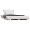 vidaXL Bed Frame without Mattress 75x190 cm Small Single Solid Wood Pine