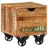 vidaXL Side Table | Multicolour | Solid reclaimed wood, iron