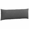 vidaXL Sofa Pillows 2 pcs Dark Grey 120 x 40 cm Corduroy Fabric