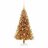 vidaXL Christmas Tree with 150 LEDs with Stand Gold 120 cm PET